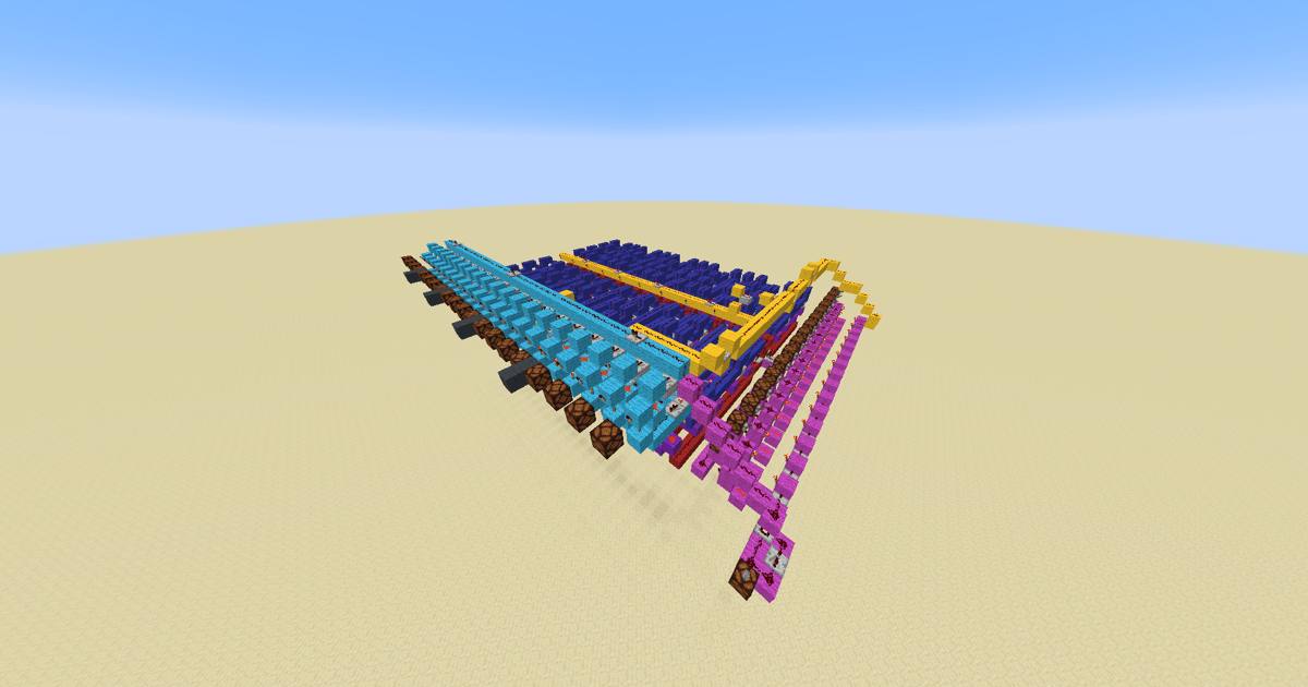 16-bit Binary to BCD Converter - Minecraft Schematic | PhantomMarket