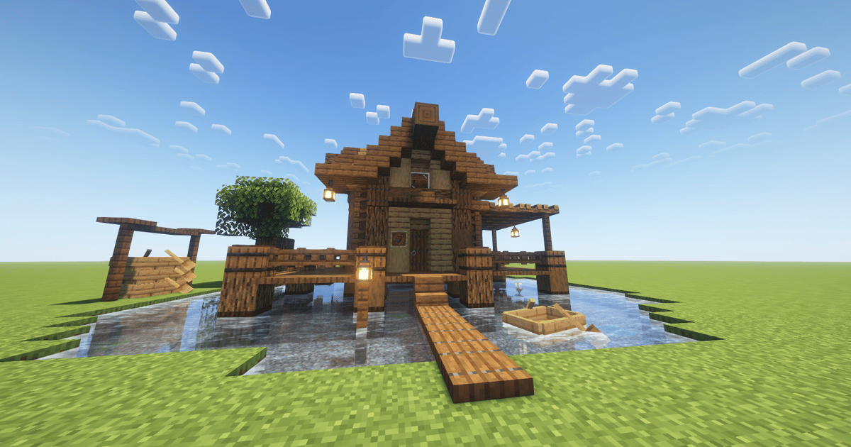 Casa de Pescador / Fisherman´s House - Minecraft Schematic | PhantomMarket