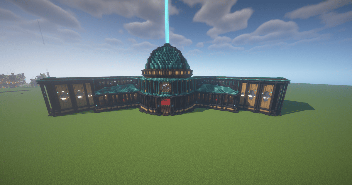 Library Trading Hall - Minecraft Structure Schematic | PhantomMarket