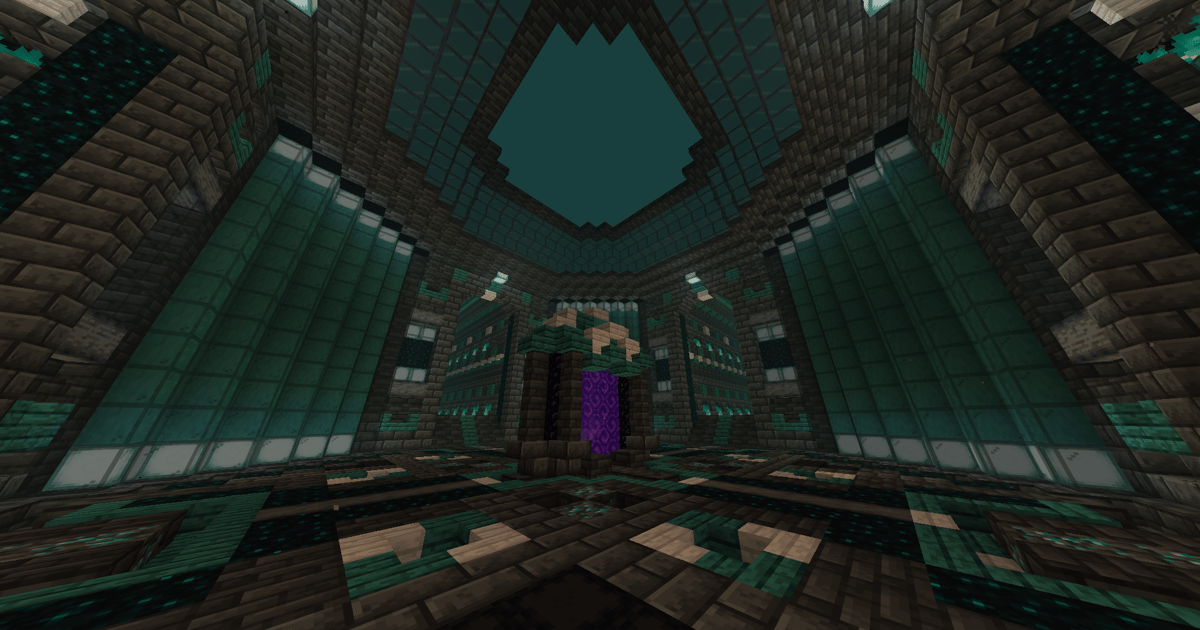 Open Nether Hub - Minecraft Transportation Schematic | PhantomMarket