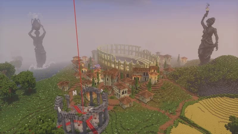 [26.3] Spawn SMP Greco-Roman - Minecraft Schematic | PhantomMarket