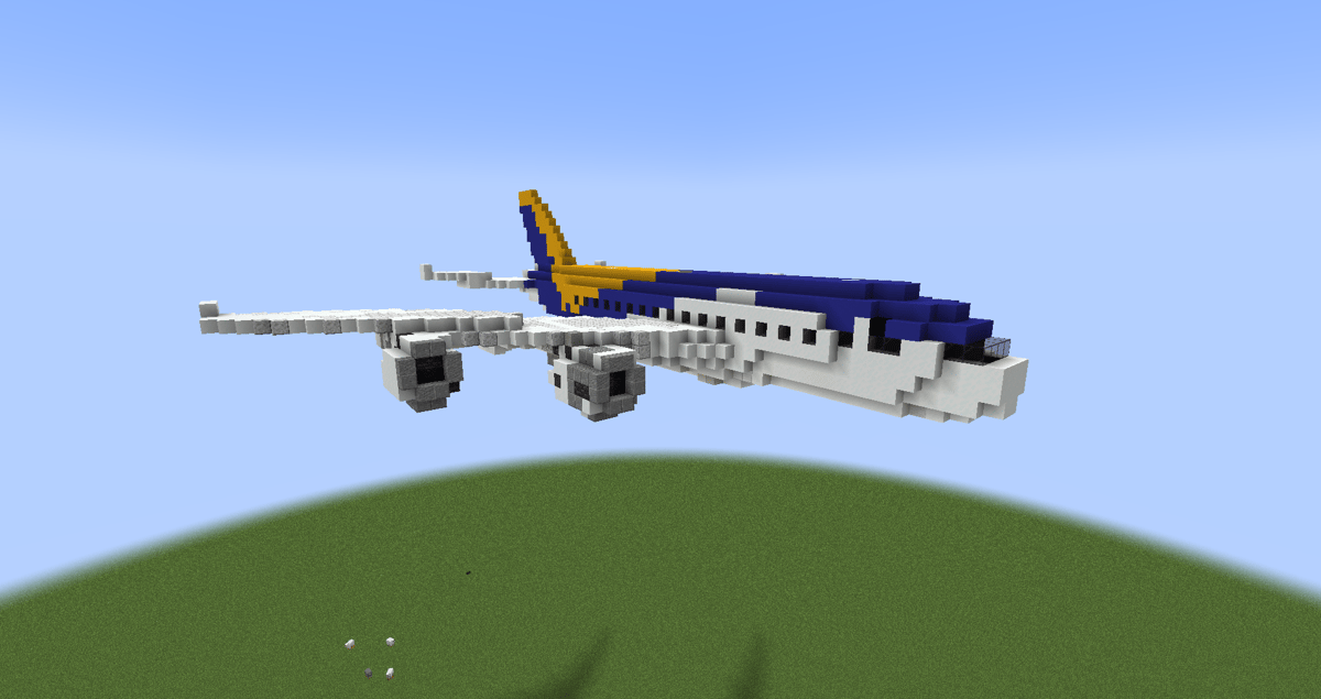 White, blue and yellow Plane - Screenshot 1