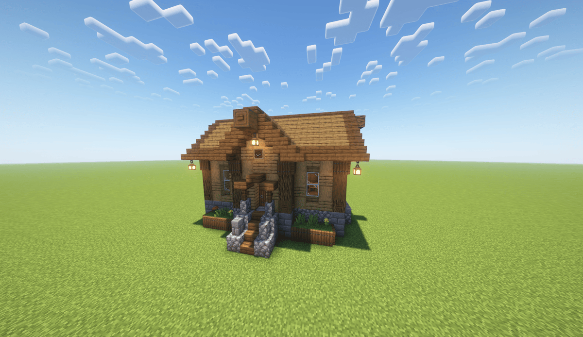 Casa de Bibliotecario / Librarian´s - Minecraft Schematic | PhantomMarket