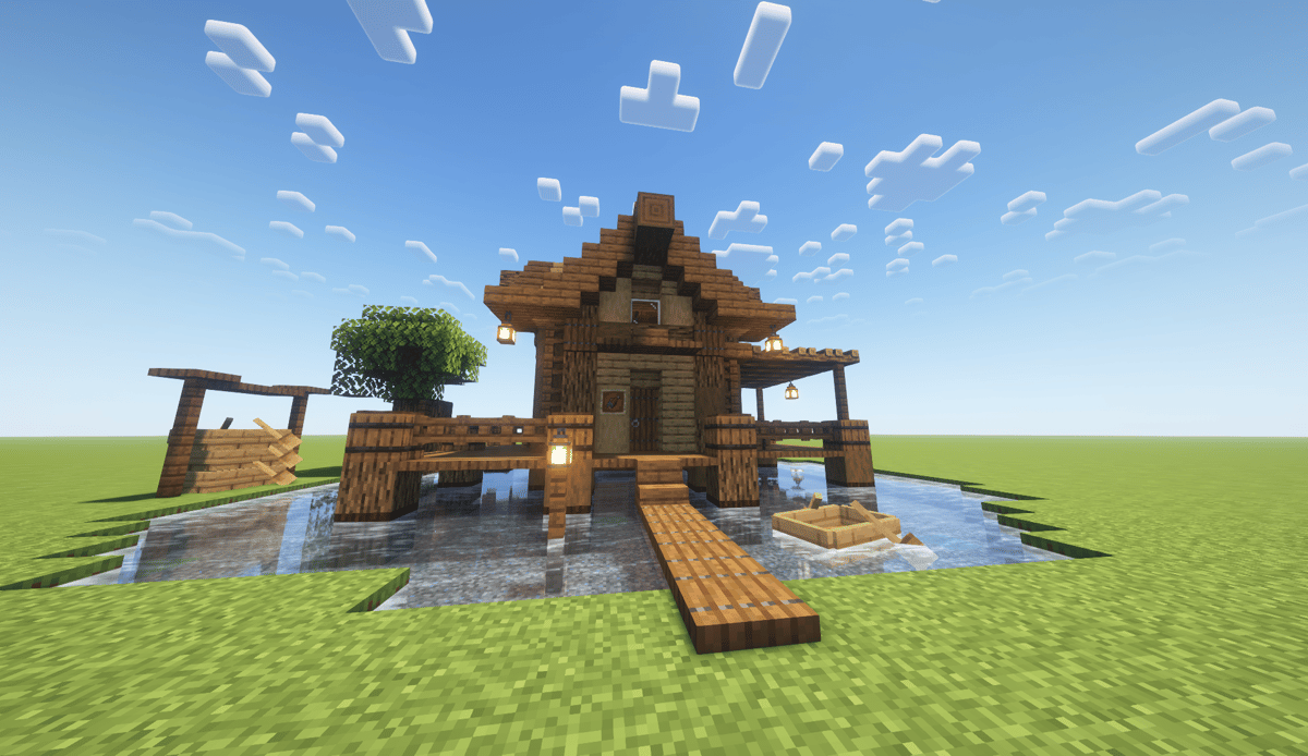 Casa de Pescador / Fisherman´s House - Minecraft Schematic | PhantomMarket