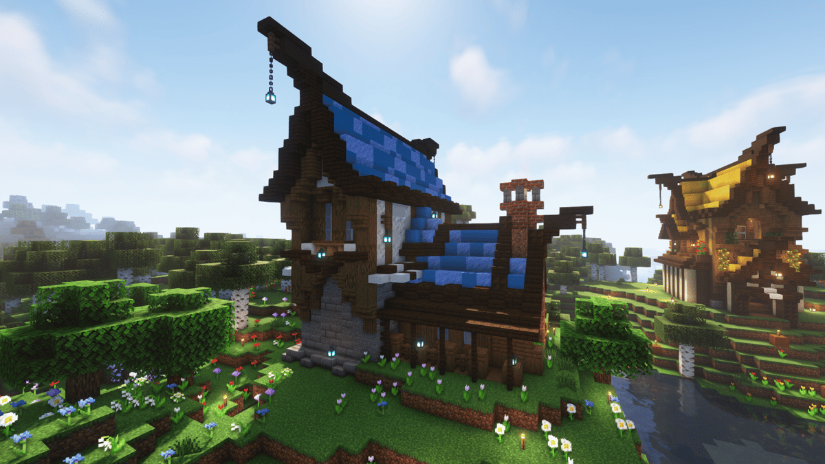 Fantasy Blue House - Screenshot 1