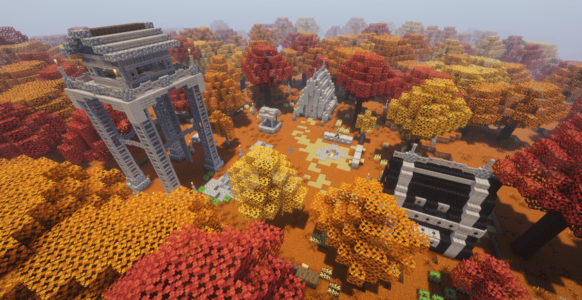 Dappled Forest Campsite - Minecraft Base Schematic | PhantomMarket
