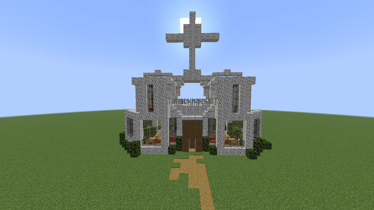 Double Modern Church (Small with Interior) - Screenshot 1