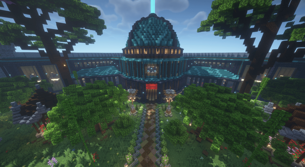 Library Trading Hall - Minecraft Base Schematic | PhantomMarket