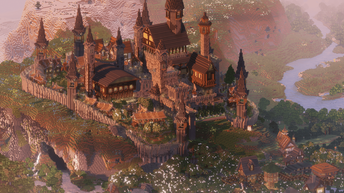 Massive castle with surroundings - Screenshot 1