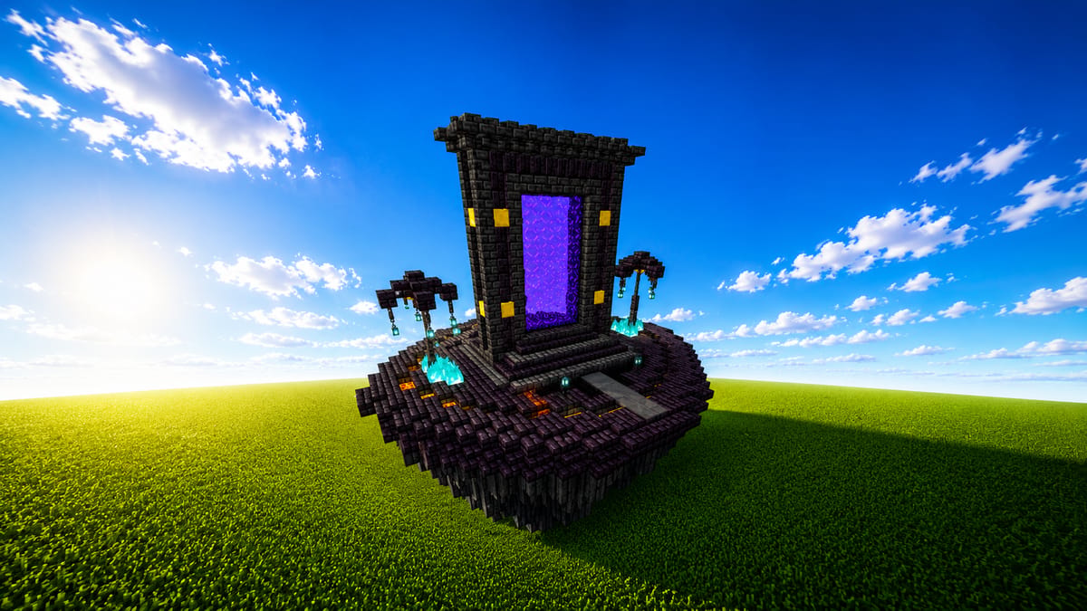 Portal del nether flotante - Screenshot 1