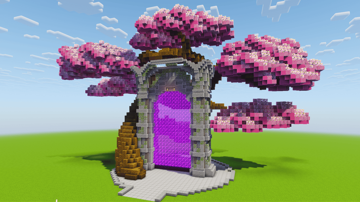 Portal Nether Sakura Gigante - Screenshot 1