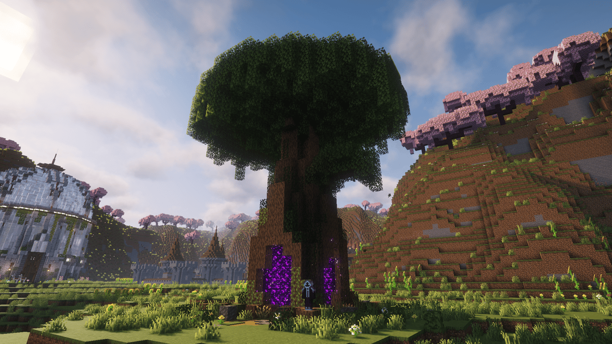 Tree Nether Portal Tutorial Nether Portal Tree. | PhantomMarket