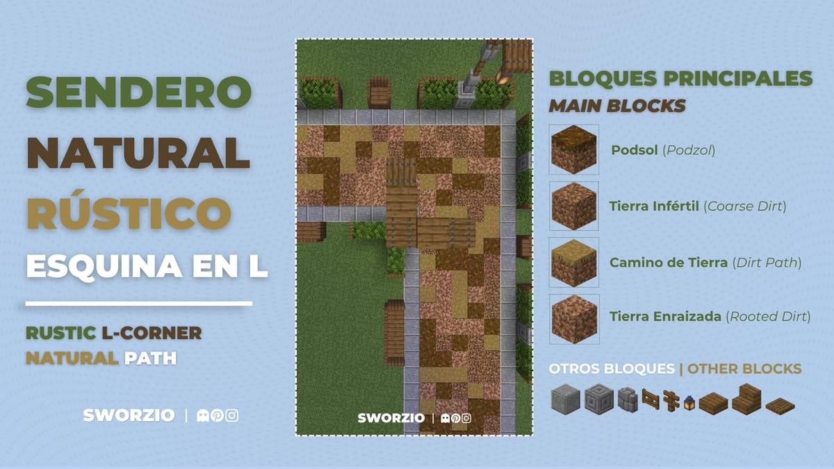 RUSTIC NATURAL CORNER PATH L-SHAPED - Screenshot 1