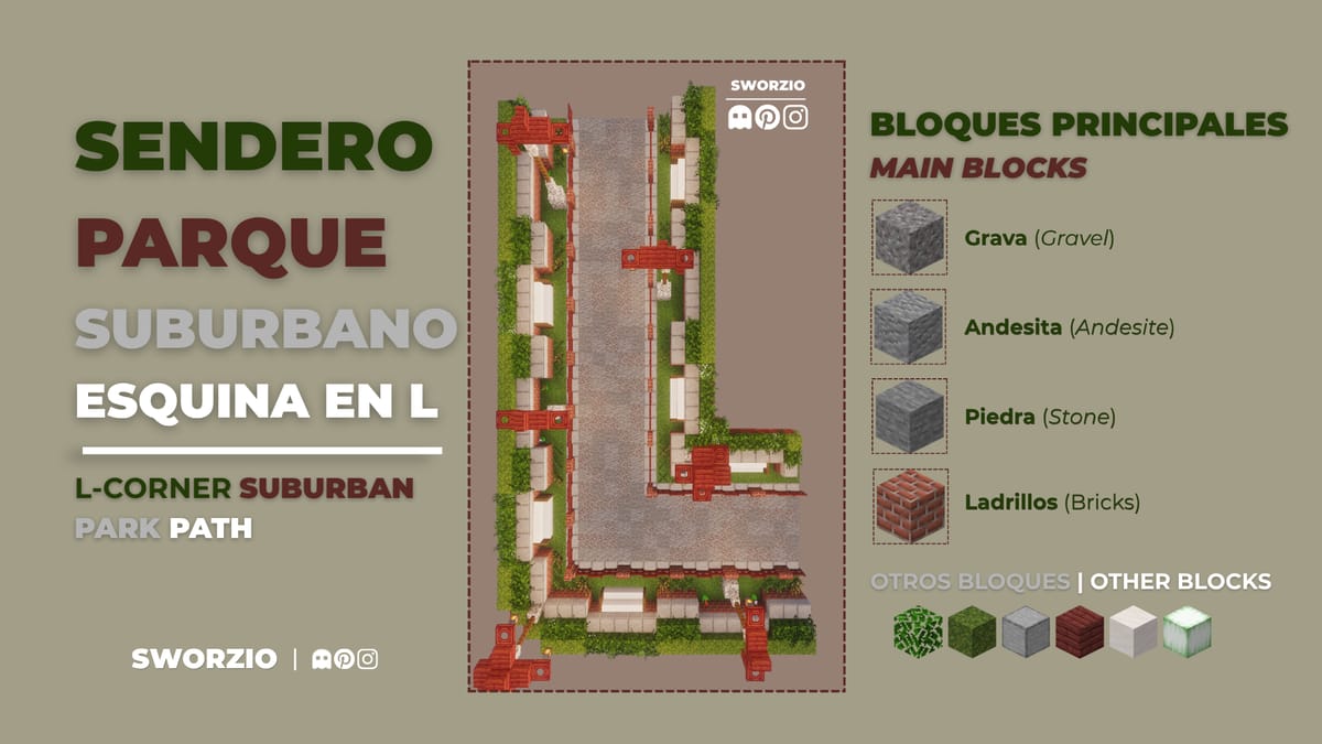 SUBURBAN PARK PATH CORNER IN L - Screenshot 1