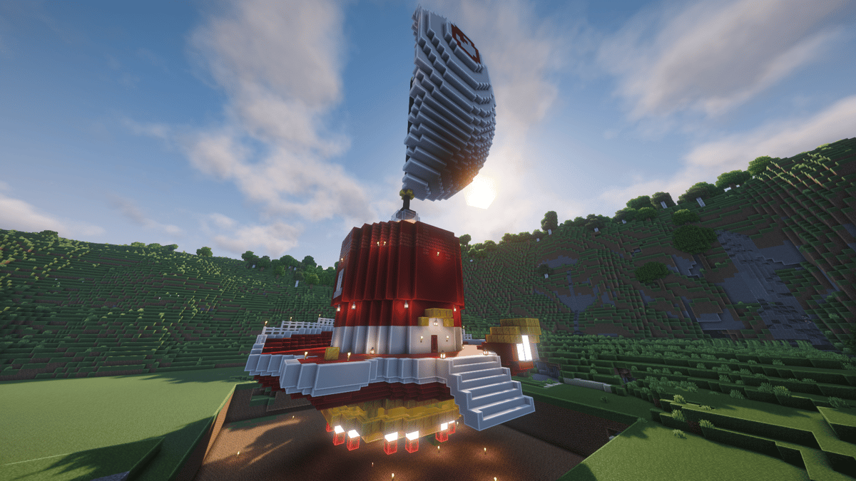 Super Mario's Odyssey Ship in Minecraft - Schematic | PhantomMarket