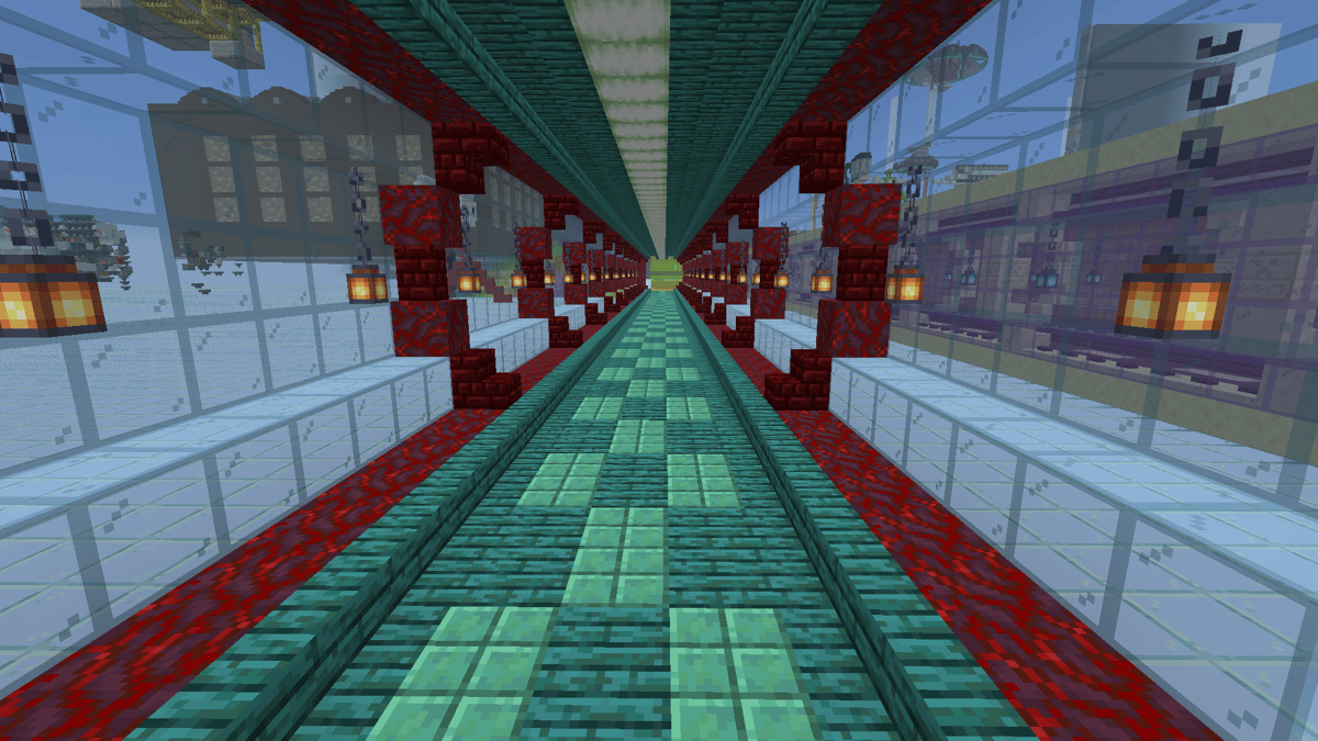 Tuneles para el nether. Tres variantes con froglight - Screenshot 1