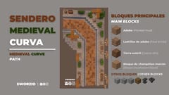 CURVED MEDIEVAL STYLE PATH V1