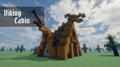 Decorated Viking Cabin