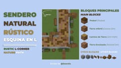 RUSTIC NATURAL CORNER PATH L-SHAPED