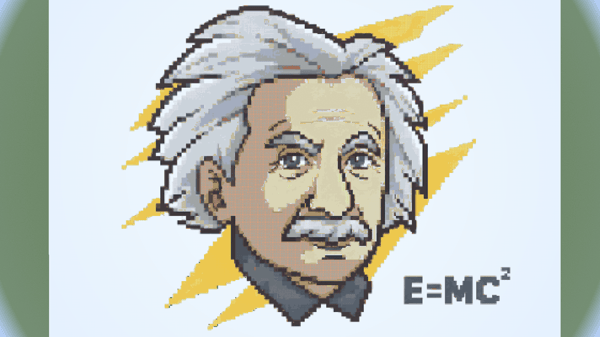 Albert Einstein Pixel Art