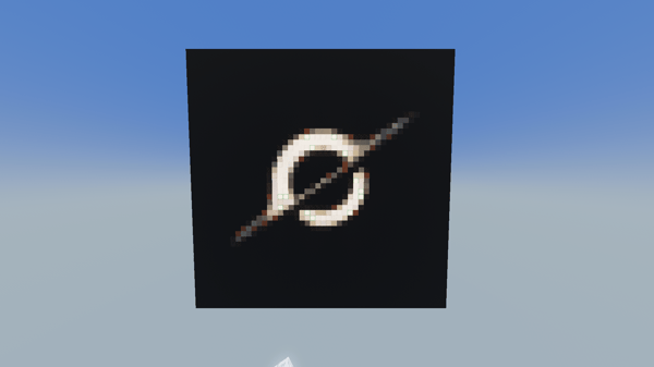 Black Hole Pixel Art 48x48 | Space Decoration