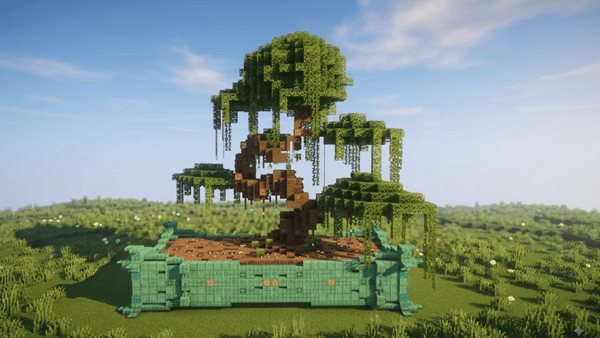 Bonsai tree in jade vase
