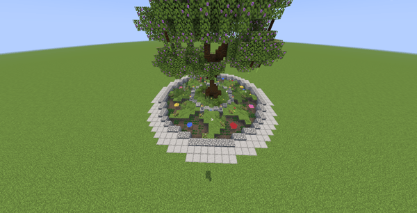 Central Plaza with Tree