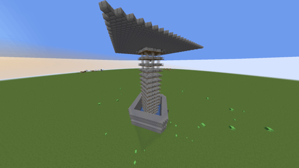 Creeper Farm and Sugar Cane Farm with Automatic Rocket Farm