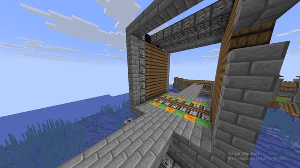 Double 7x8 Redstone Door