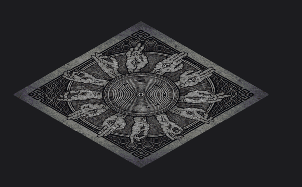 ED 004 Mudra Wheel (Perimeter decoration)