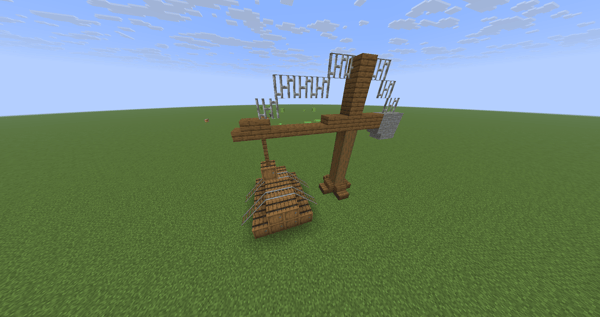 Dark Crane with Barrels