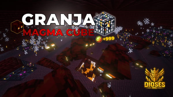 FARM with 36 MAGMA CUBE SPAWERS || 3x3 CHUNKS || DiosesMC