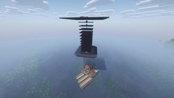 Mob Farm + Sugar Cane and Rocket Autocrafter