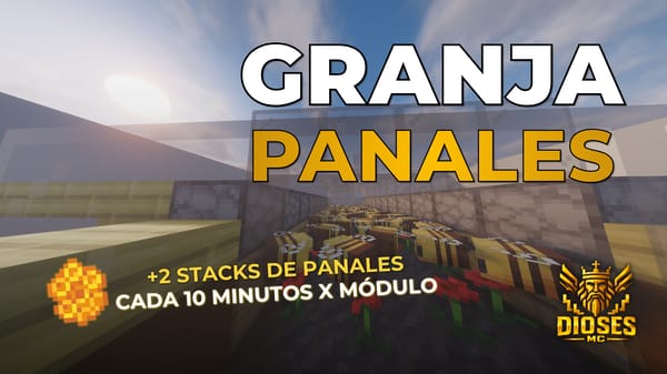 GRANJA de PANALES || 60 ABEJAS x CHUNK || Ampliable || DiosesMC