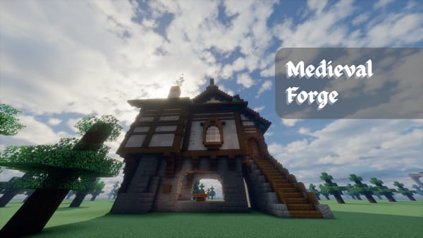 Medieval Forge With Decorated Interiors