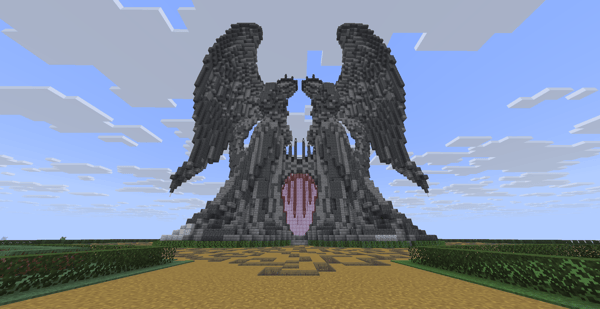 Mega angel statue