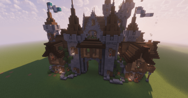Mini castle with decoration🏛️