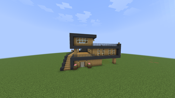 Modern Wooden and Black House