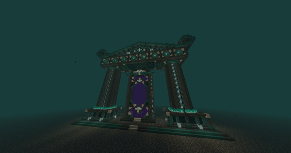 Nether Portal - Dark Temple Style