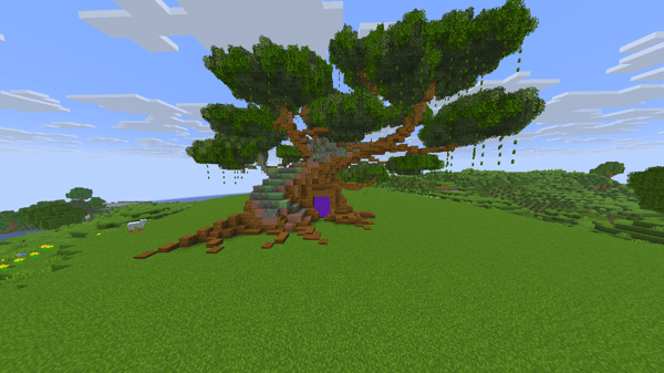 Nether Portal Decorated With Big Tree / Tree Portal Nether