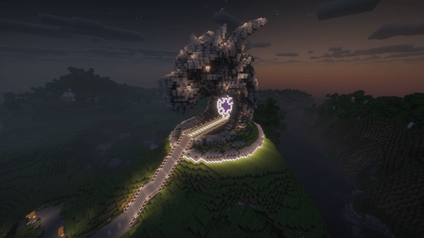 Nether Portal with Dragon Design || by MazaVili