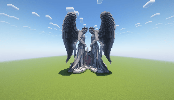 Portal decorado con Angeles / Nether portal decorated with angels