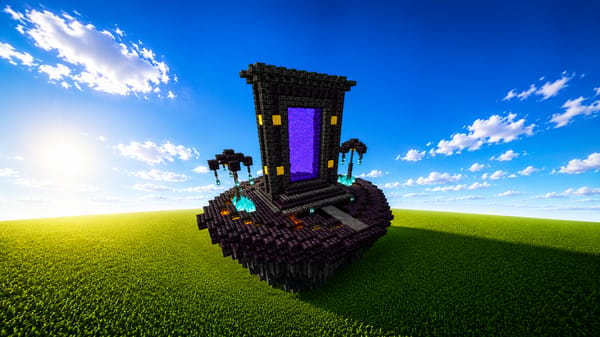 Portal del nether flotante