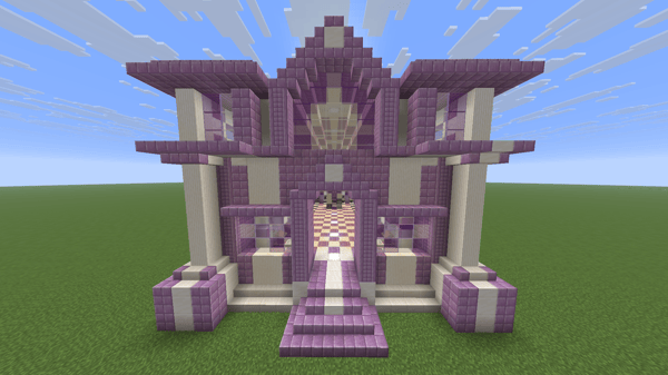 Purple + White Trading hall