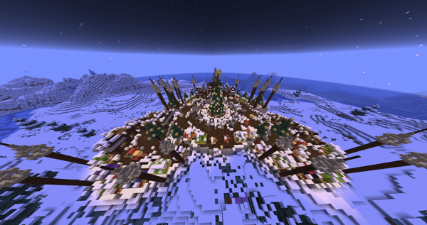 Pueblo Navideño Decorado