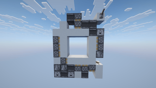 puerta 3x3 redstone