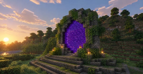 Ruins Portal - Nether Portal Decoration