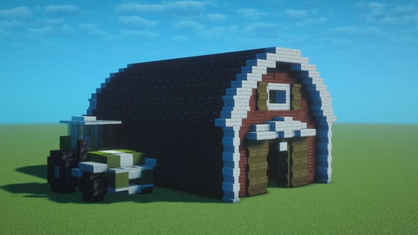 Simple Barn and Tractor