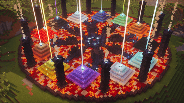 Temple with ALL Minecraft Beacons - LCDV Hardcore 🦧